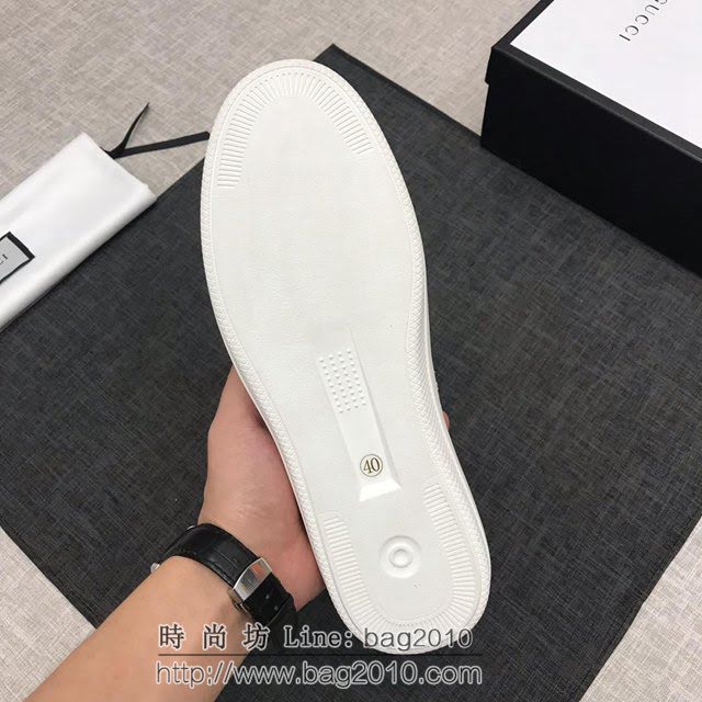 GUCCI男鞋 古馳頂級休閒鞋 2019古奇專櫃同步 潮男必備款 Gucci白色板鞋  hdnx1291